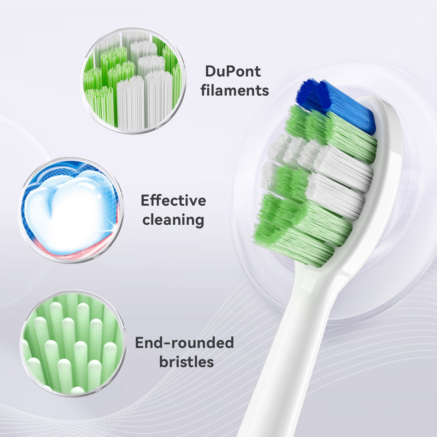 Lot de 3 tête de brosse P200